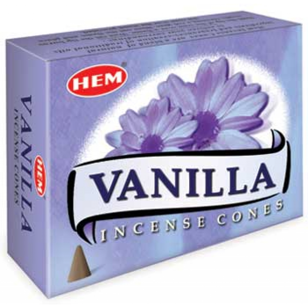 Vanilla HEM Cone Incense - 10 Cones