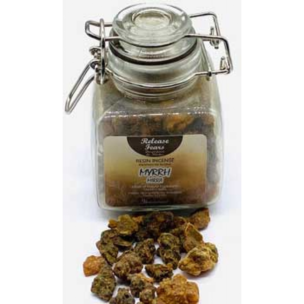 3.0oz Release Fears (Myrrh) Resin Jar: Natural Purification