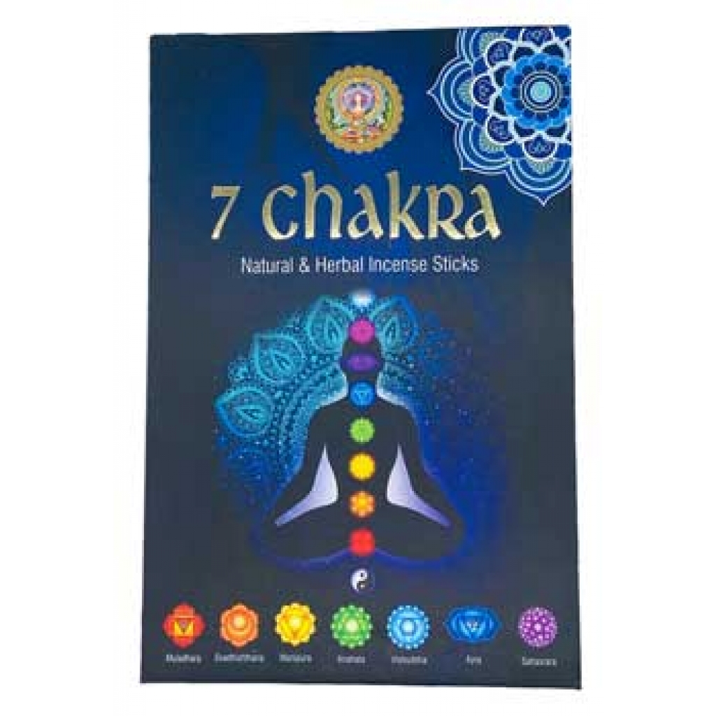 7 Chakra Incense Stick Set (15g each)