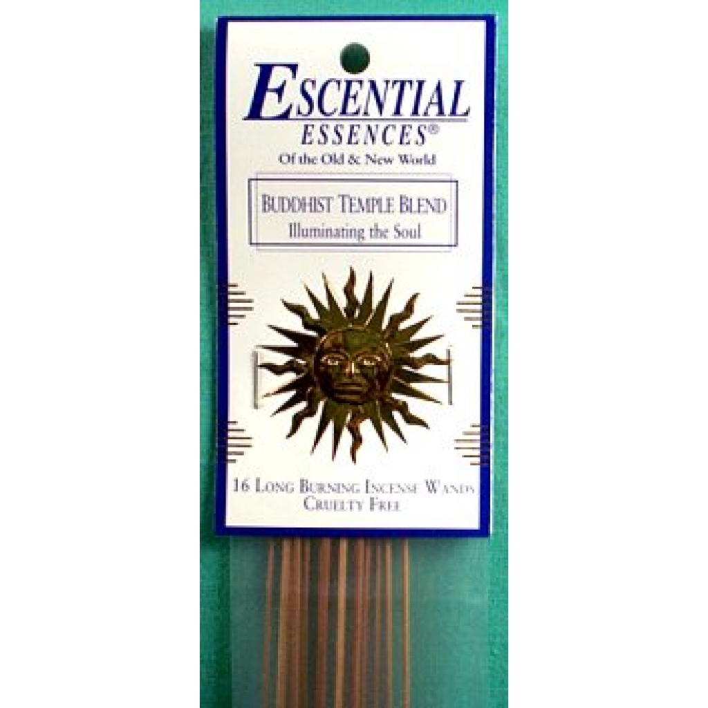 Buddhist Temple Essential Essences Incense Sticks 16-Pack