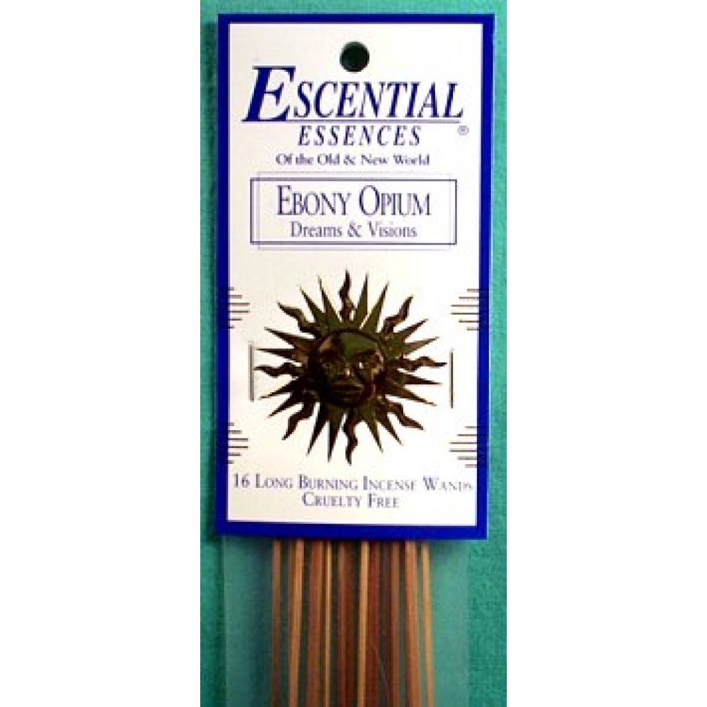 Ebony Opium Essential Essences Incense Sticks (16 Pack)