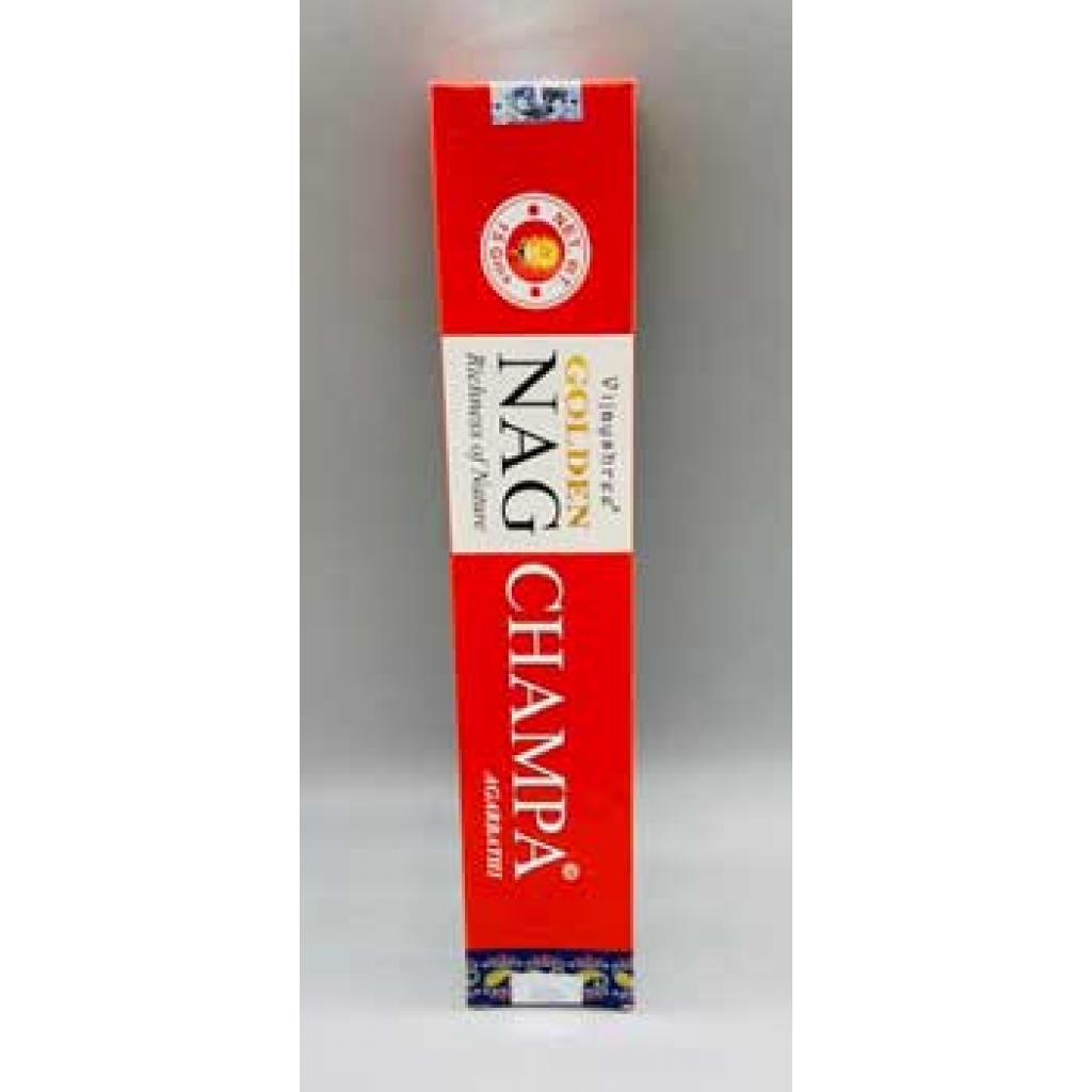 Golden Nag Champa Incense Sticks – 15gm