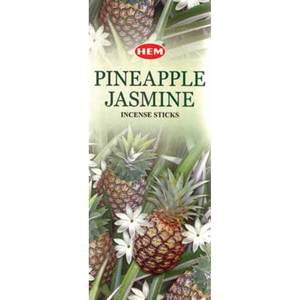 20 Pack Pineapple Jasmine HEM Incense Sticks - Floral Harmony