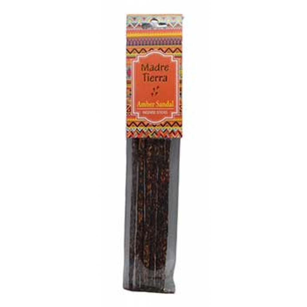 Madre Tierra Amber Sandal Incense Sticks - 8 Pack