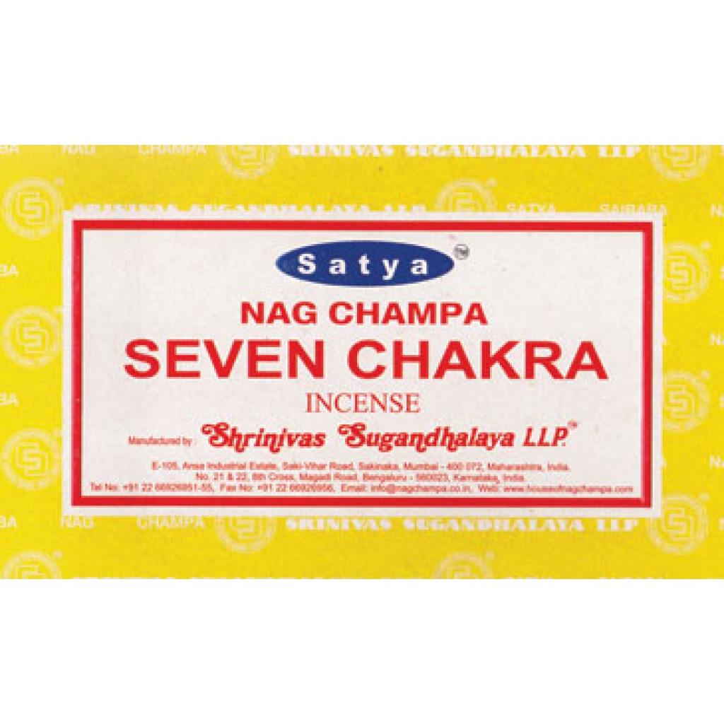 Seven Chakra Satya Incense Stick - 15 gm