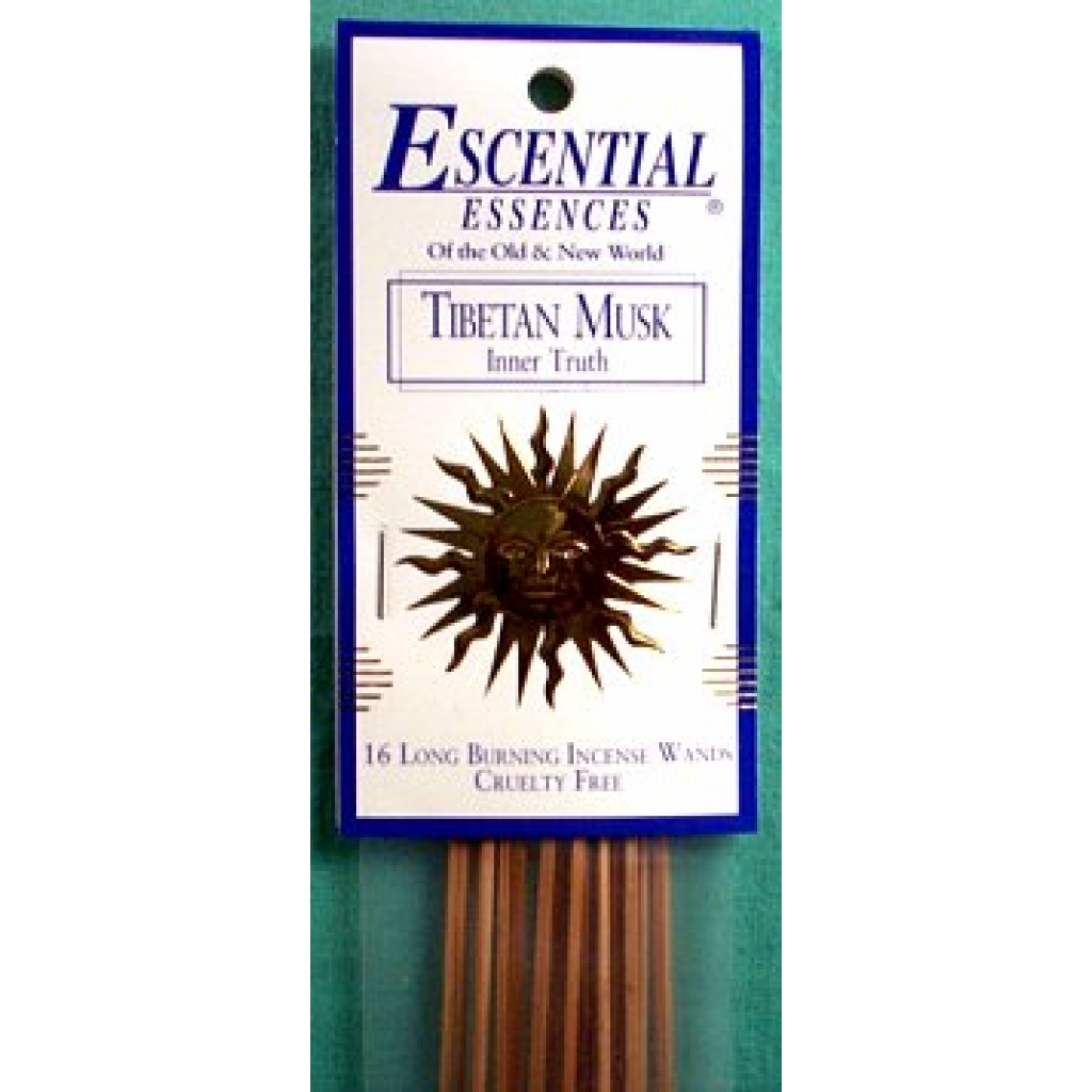 Tibetan Musk Essential Essences Incense Sticks - 16 Pack