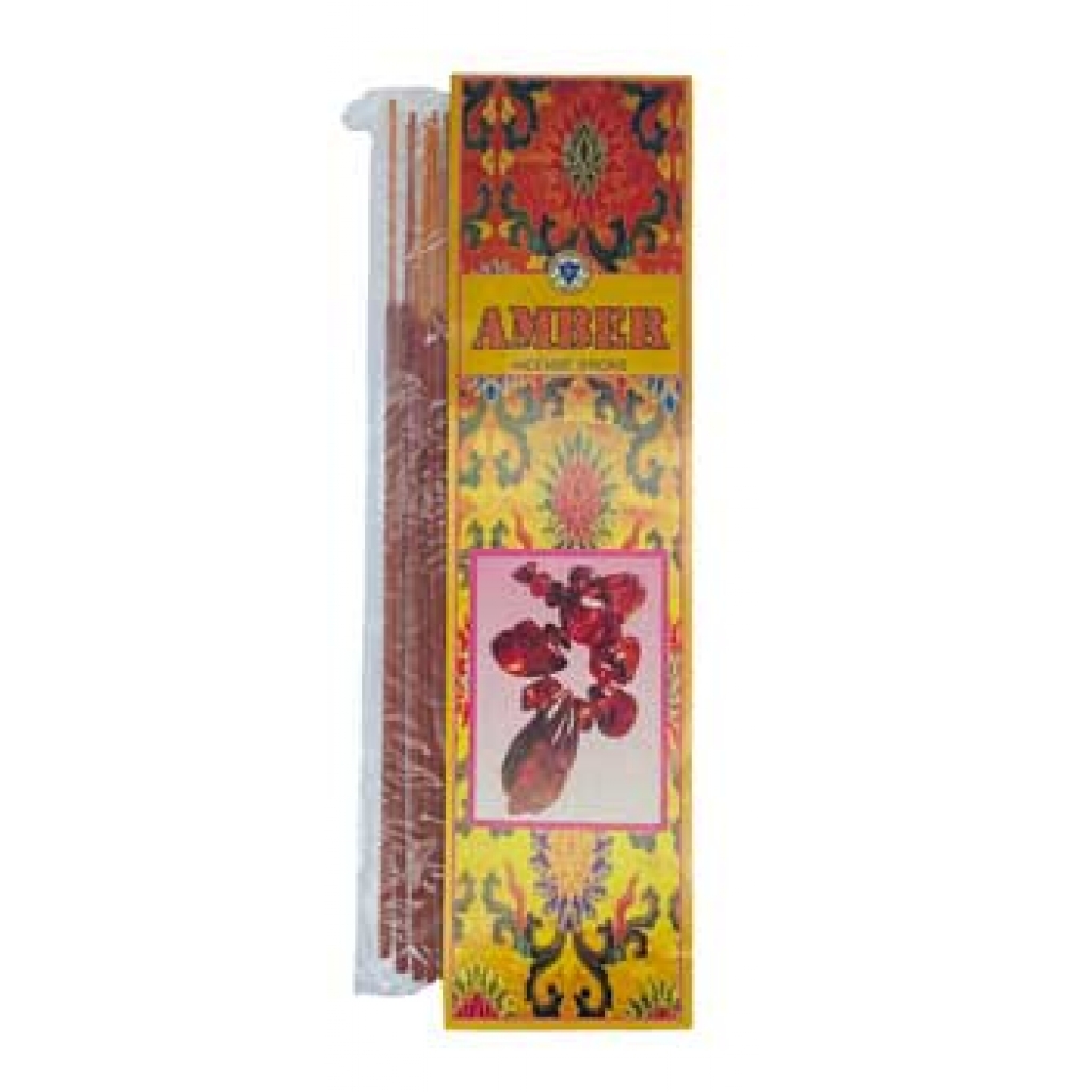 20 Amber Incense Sticks (Pure Vibrations)