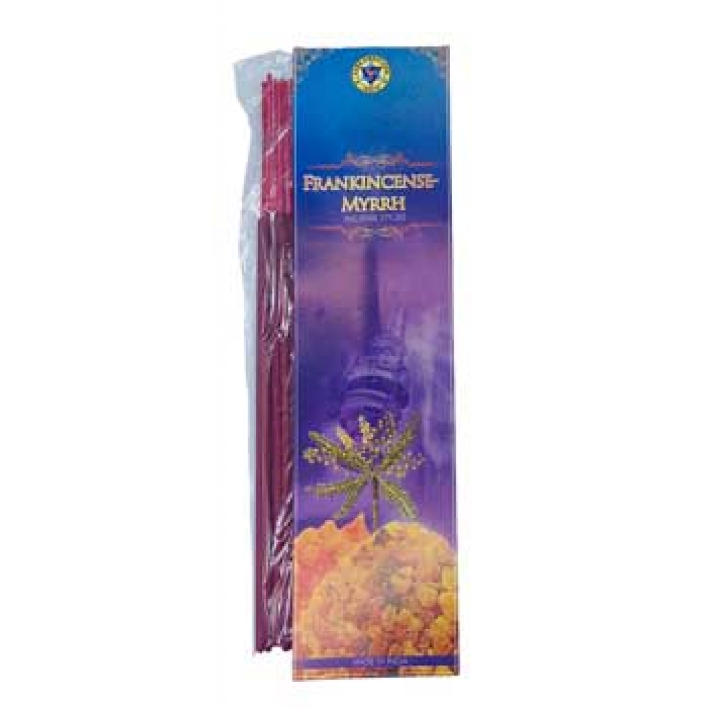 20 Frankincense & Myrrh Incense Sticks - Pure Aromatic Experience