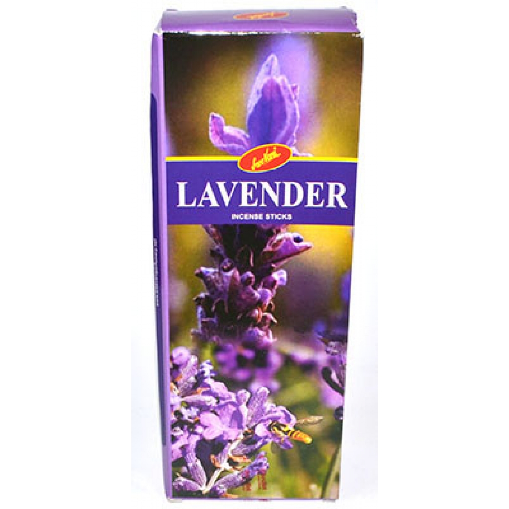 Box of 6 Hand-Rolled Lavender Incense Sticks