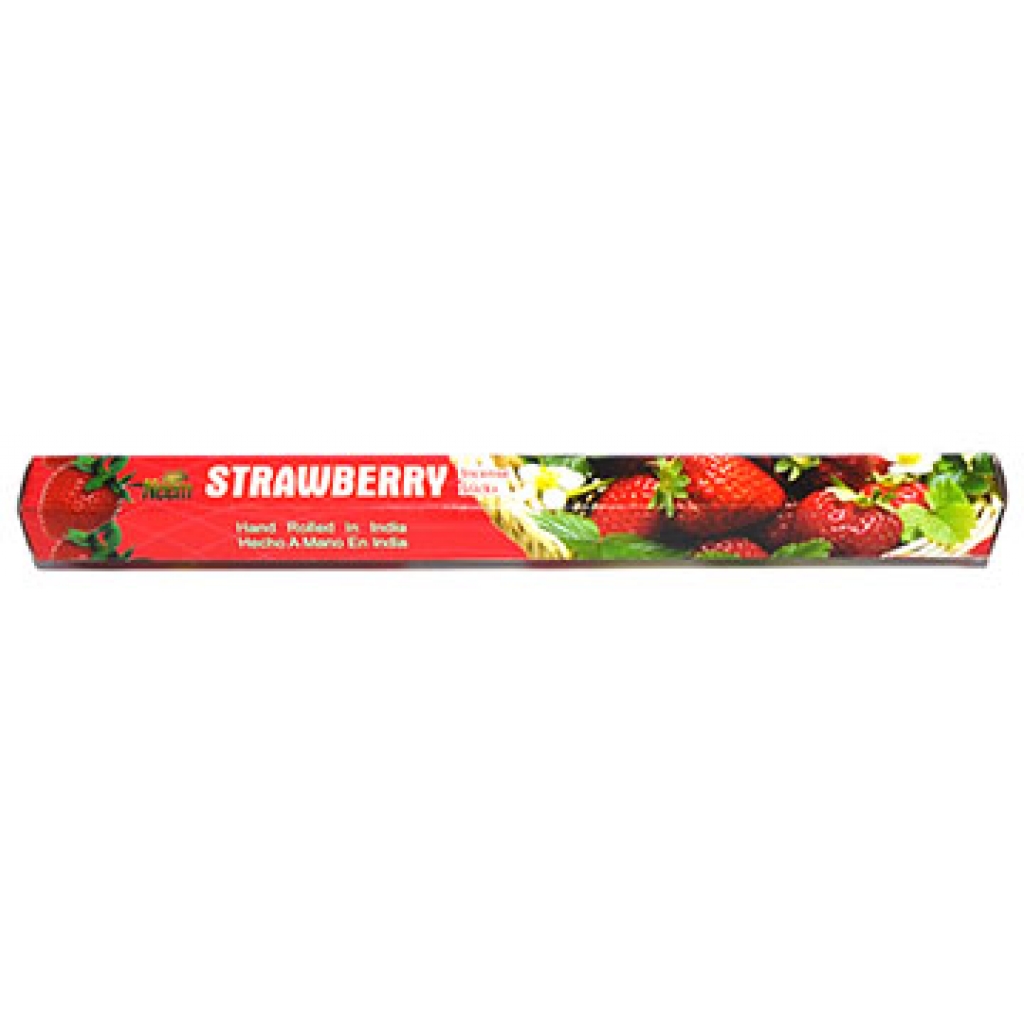 Hand-Rolled Strawberry Incense Sticks - Sweet Fruity Aroma