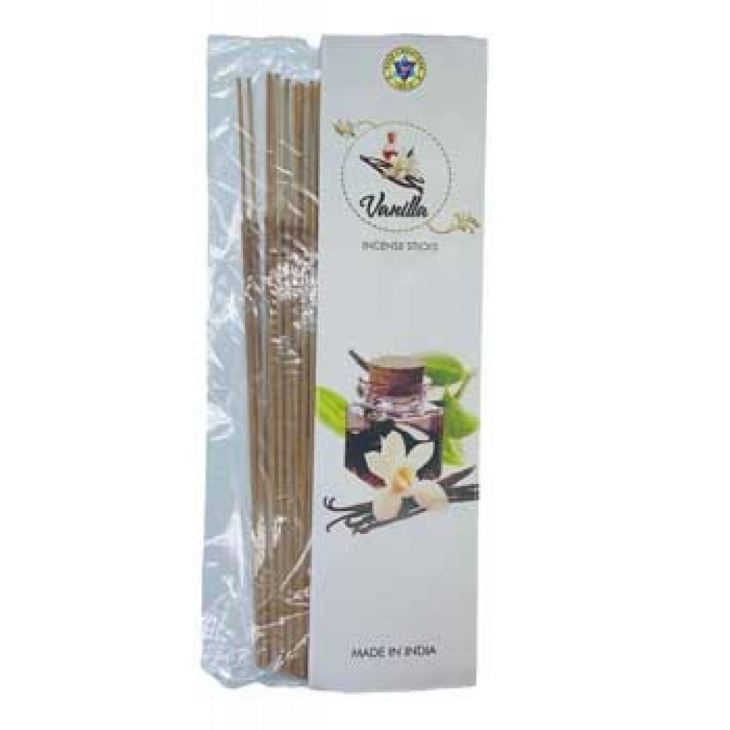 20 Vanilla Incense Sticks - Pure Vibrations from India