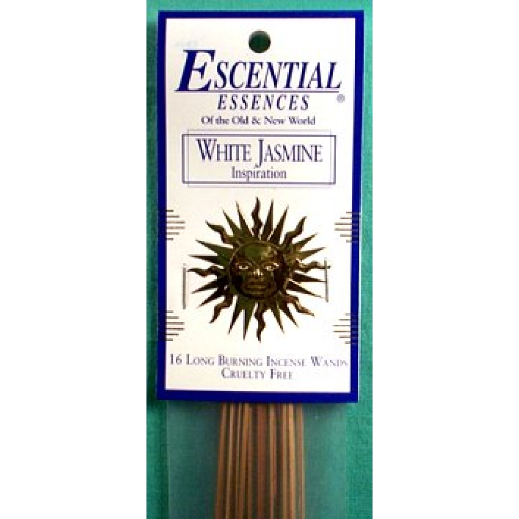 White Jasmine Essential Essence Incense Sticks (16 Pack)