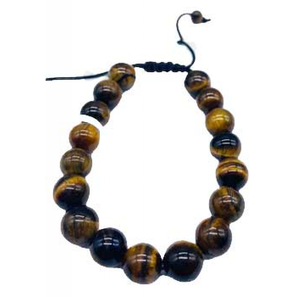 10mm Tiger Eye Yellow Bracelet - Personal Empowerment