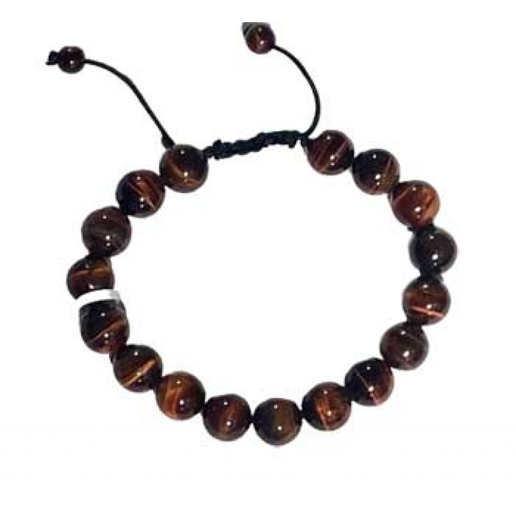 Adjustable Red Tiger Eye Bracelet: A Stone of Motivation and Vitality