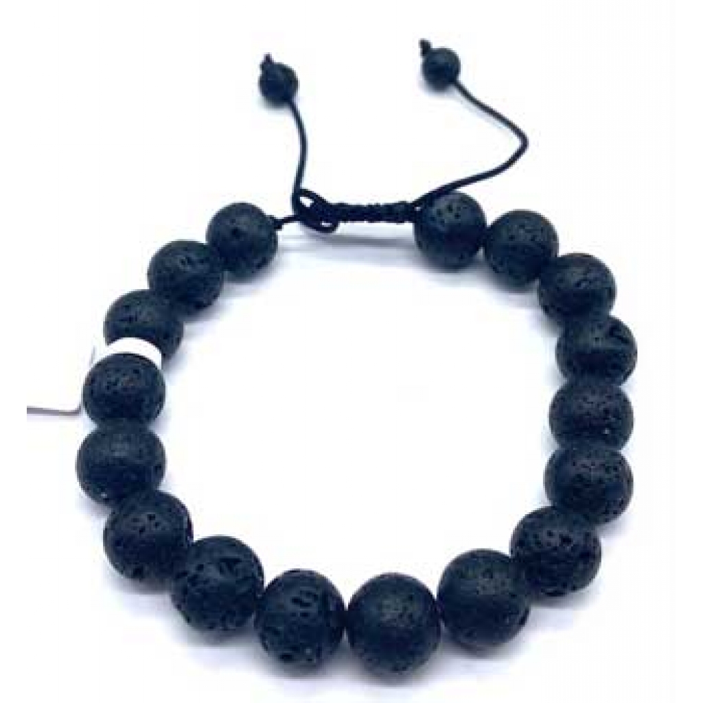 10mm Lava Stone Beaded Bracelet