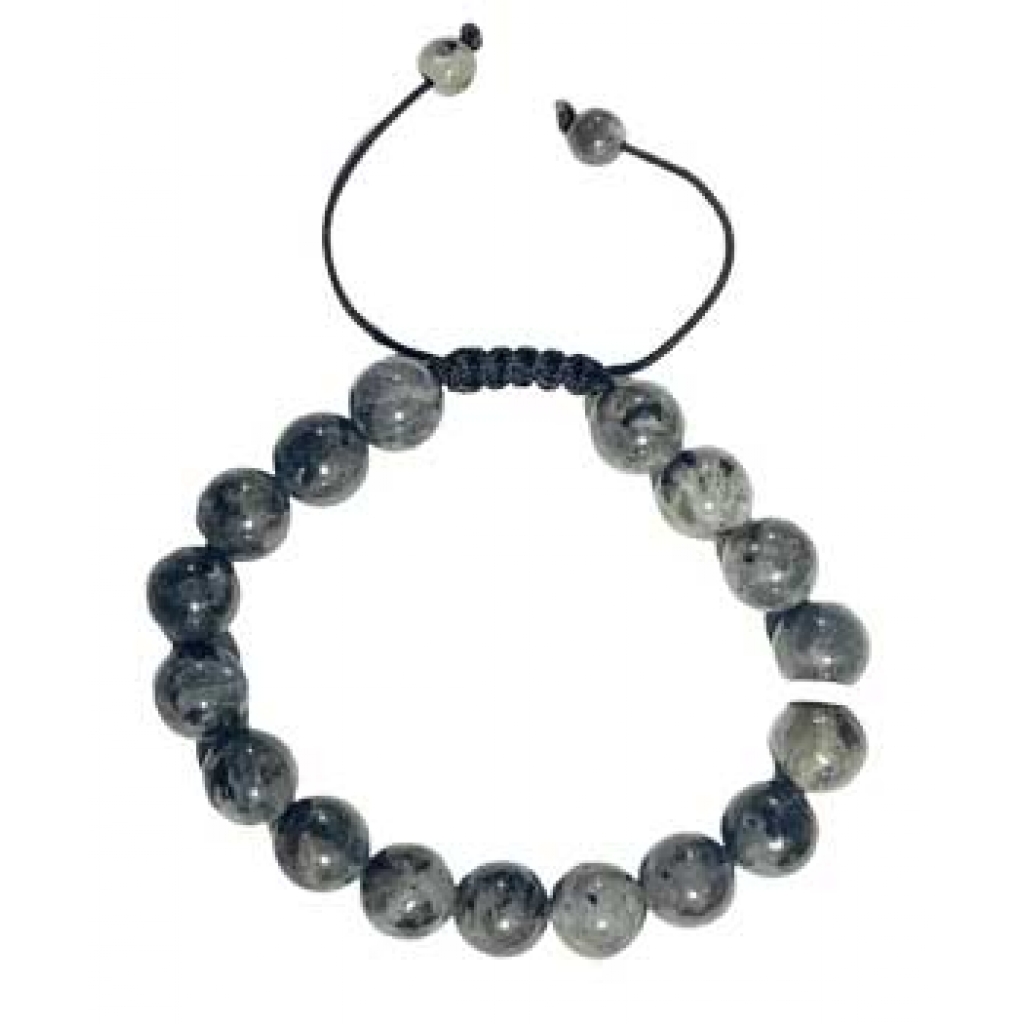 Adjustable Larvakite Bracelet - 10mm