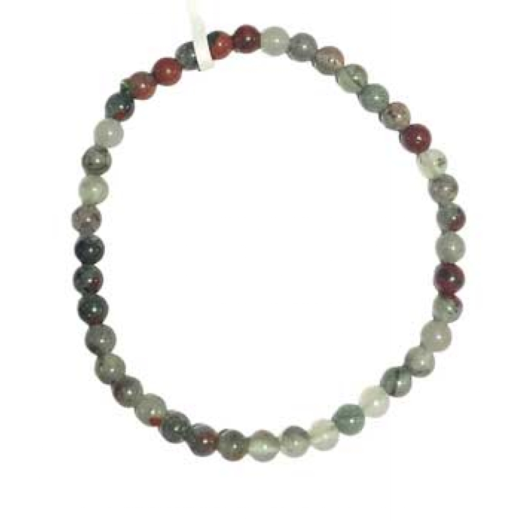 4mm Bloodstone Bracelet - Empowering Healing Energy