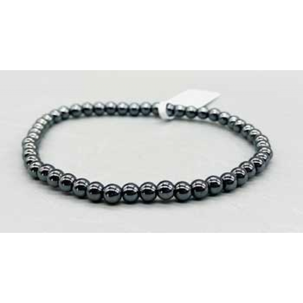 4mm Hematite Bracelet - Grounding Energy