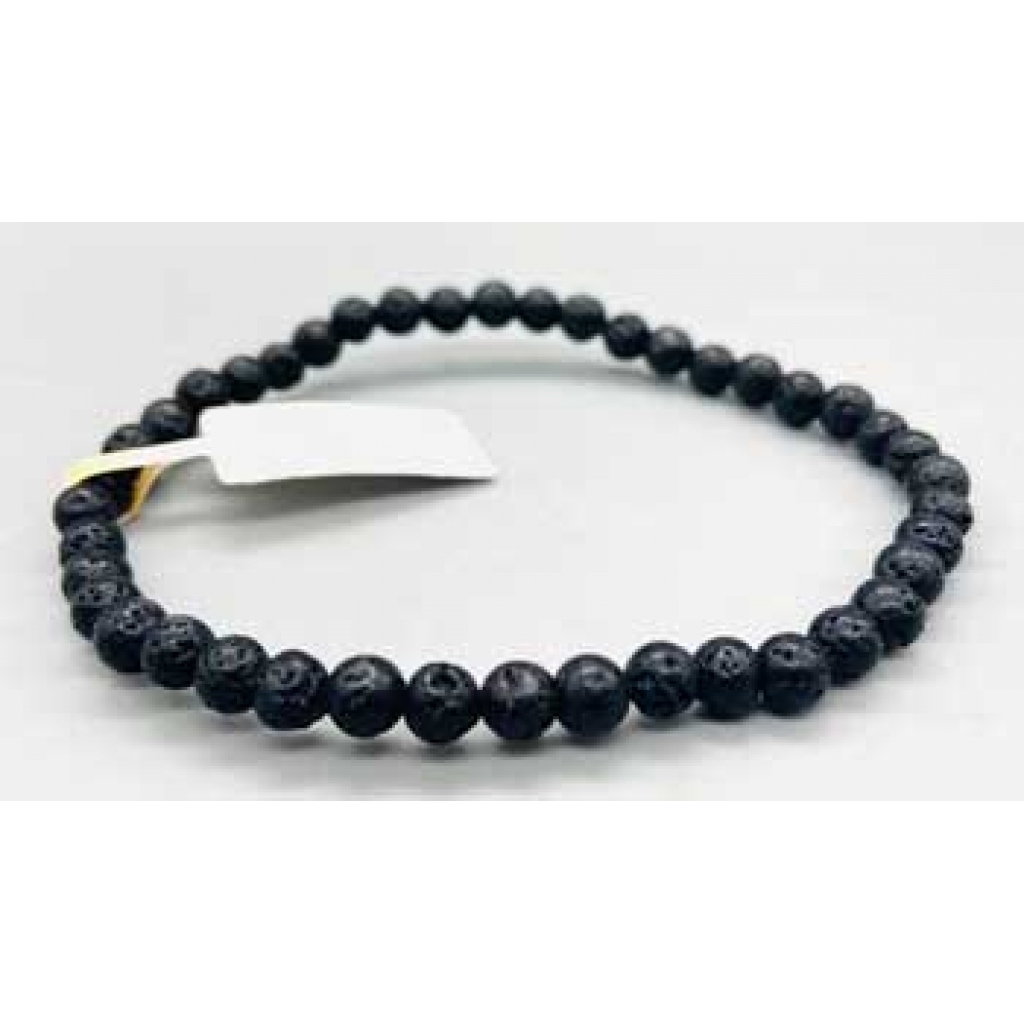 4mm Lava Stone Bracelet