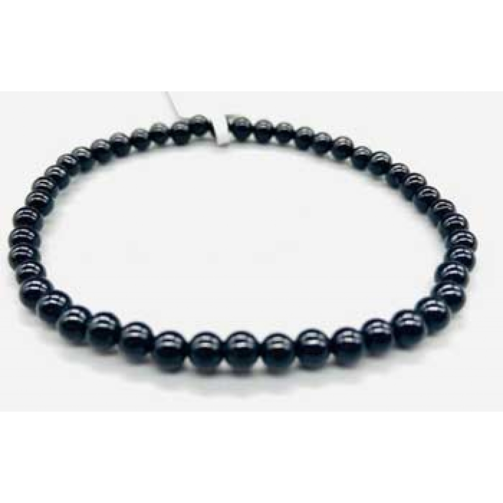 4mm Black Obsidian Bracelet