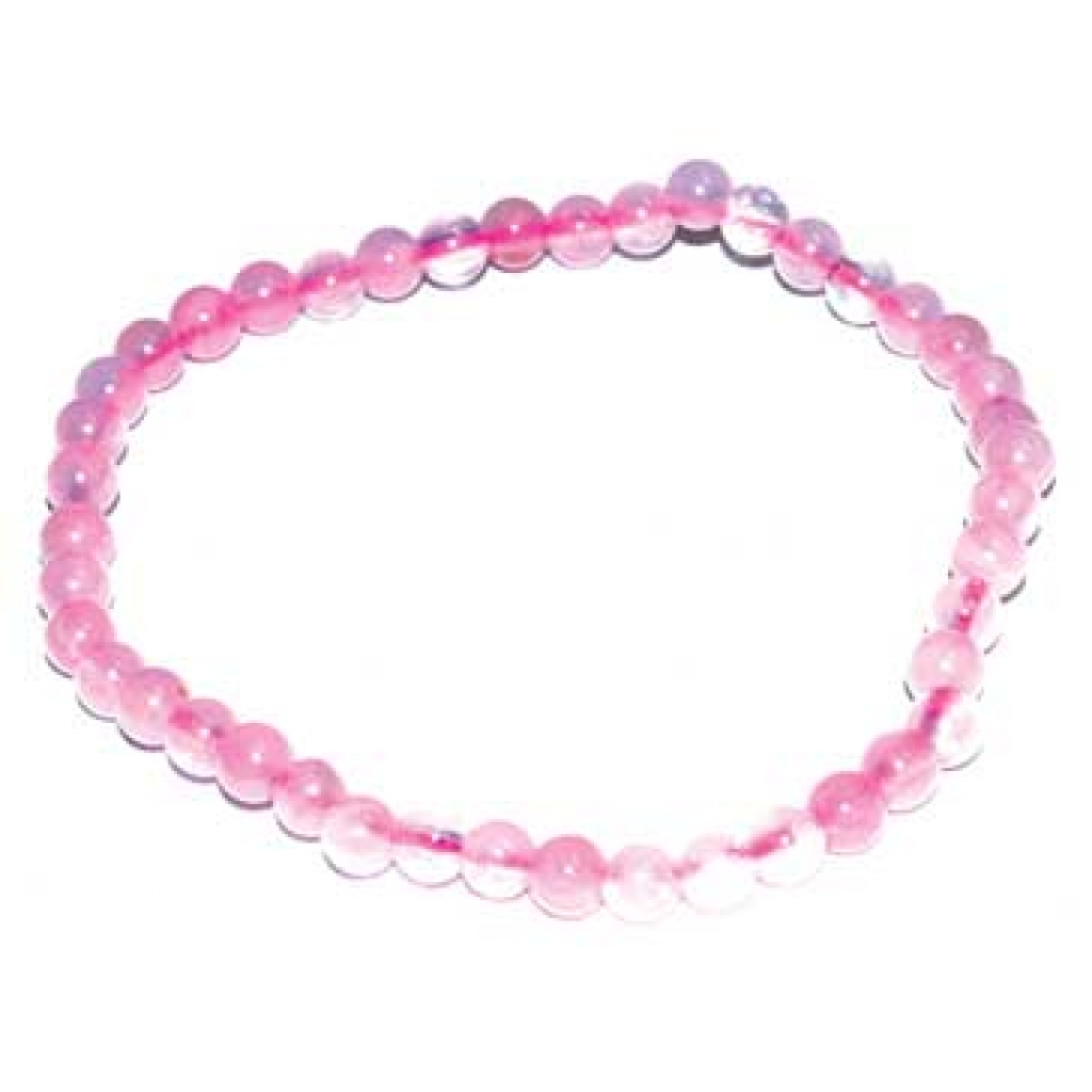 4mm Rose Quartz Beaded Bracelet for Love