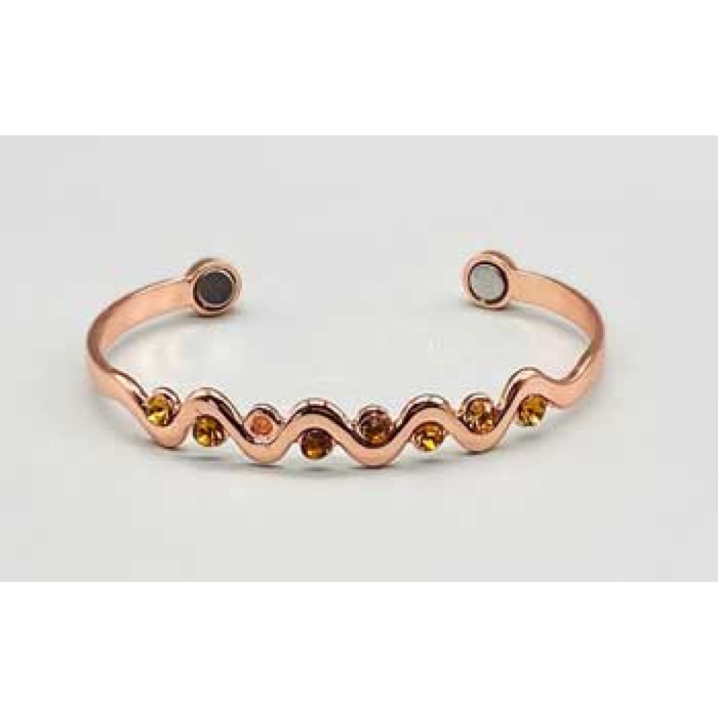 Copper Snake Pattern Magnetic Bracelet - Stylish & Healing