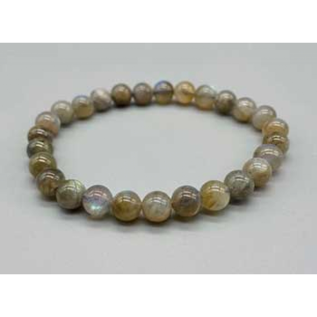 6mm Blue Labradorite Beaded Bracelet - Inspire Your Intuition