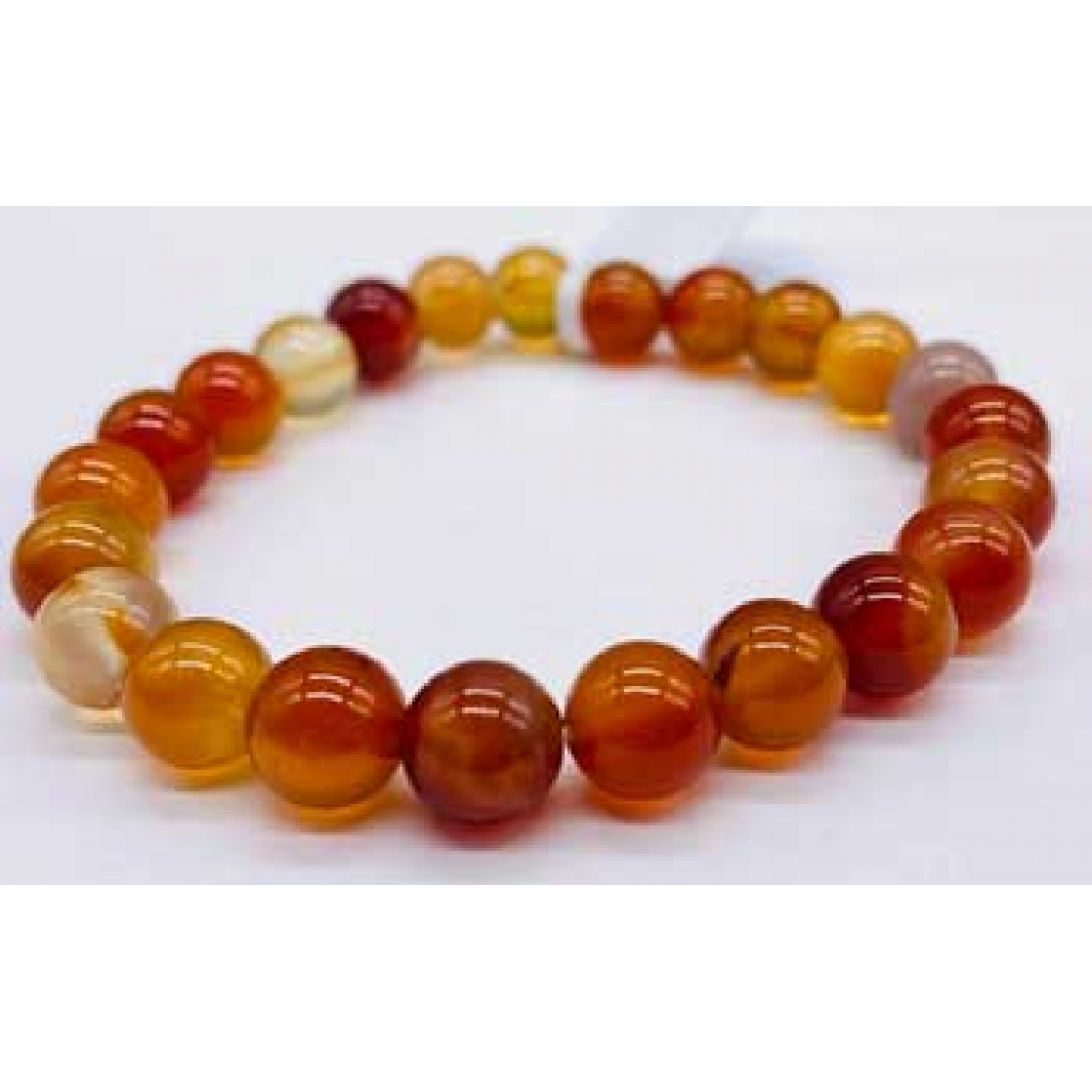 8mm Red Agate Bracelet