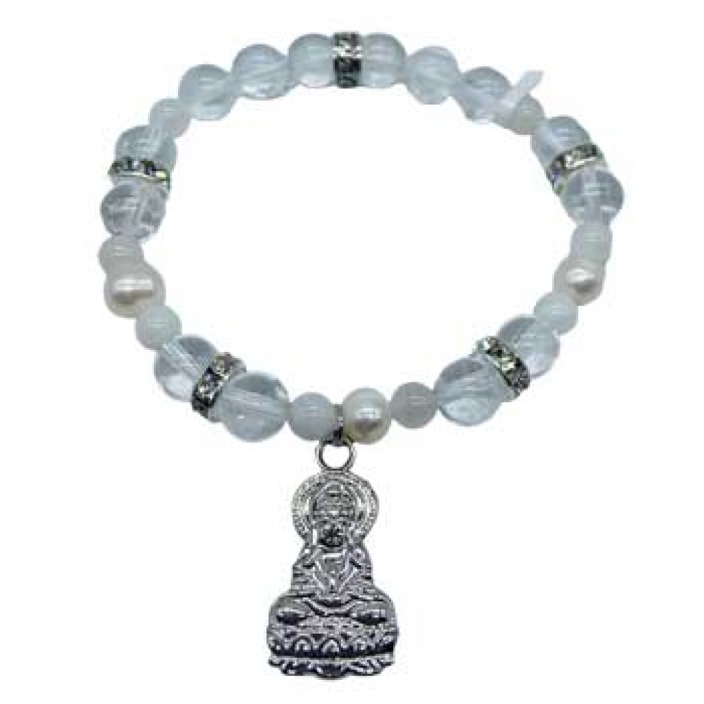 8mm Kuan Yin Bracelet with Healing Energy