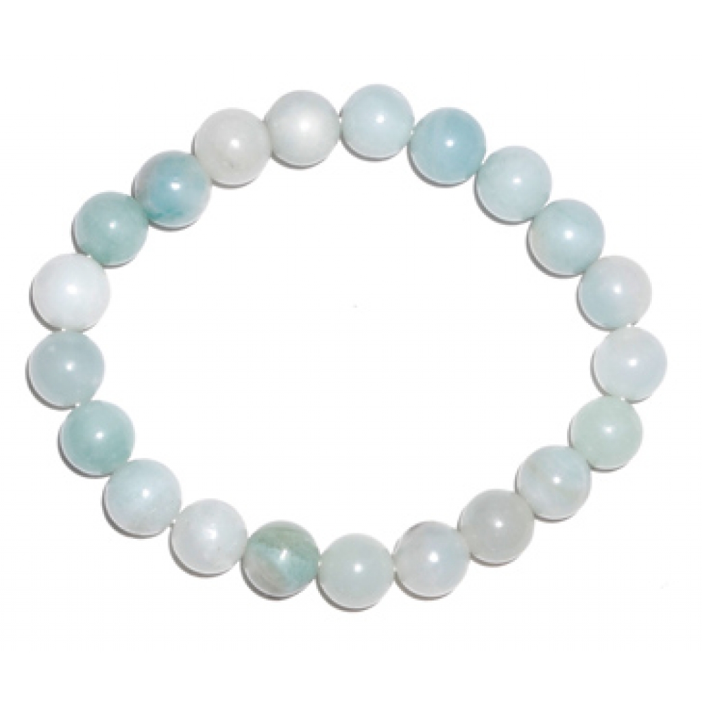 8mm Amazonite Healing Bracelet - Balance and Communication