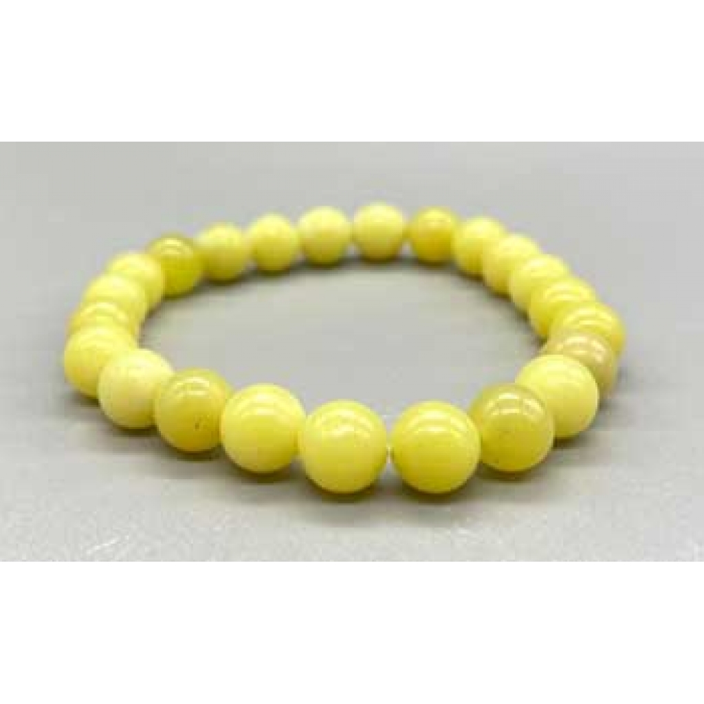 8mm Butter Jade Bracelet: Serenity and Prosperity