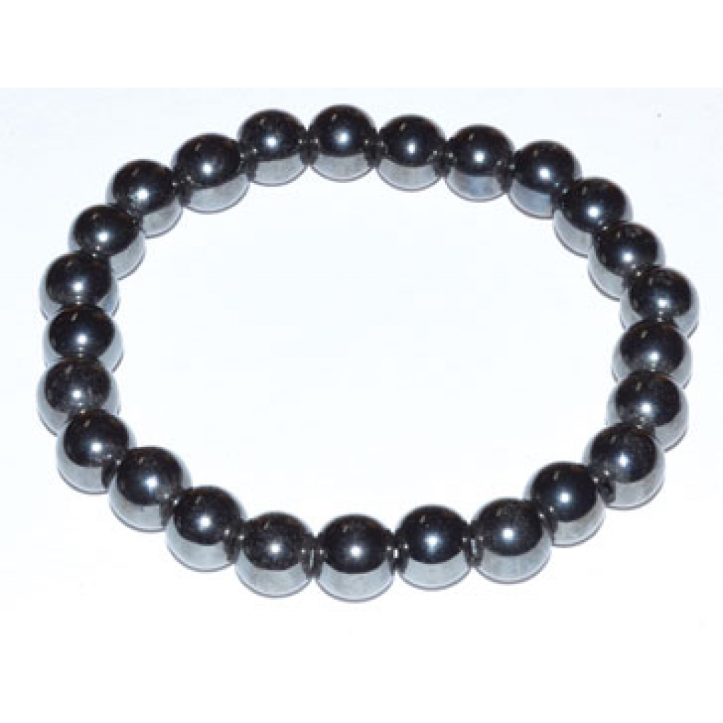 8mm Adjustable Hematite Bracelet for Grounding