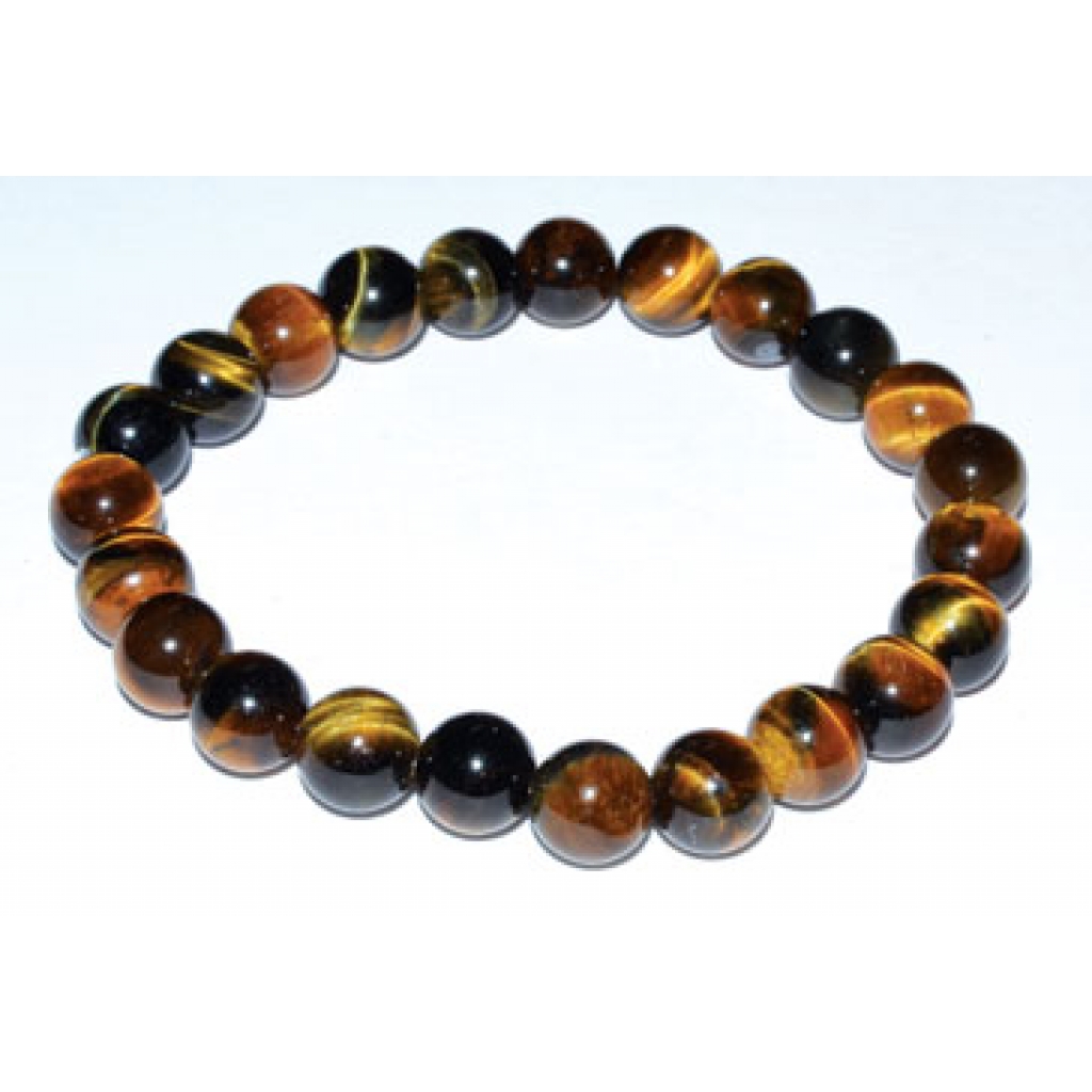 8mm Tiger Eye Bracelet - Balance and Strength