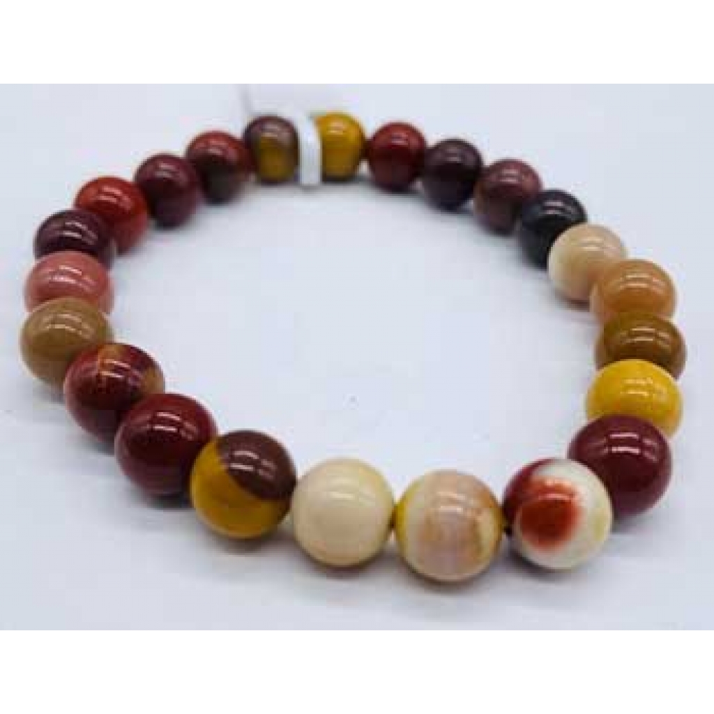 8mm Mookaite Bracelet for Grounding and Intuition