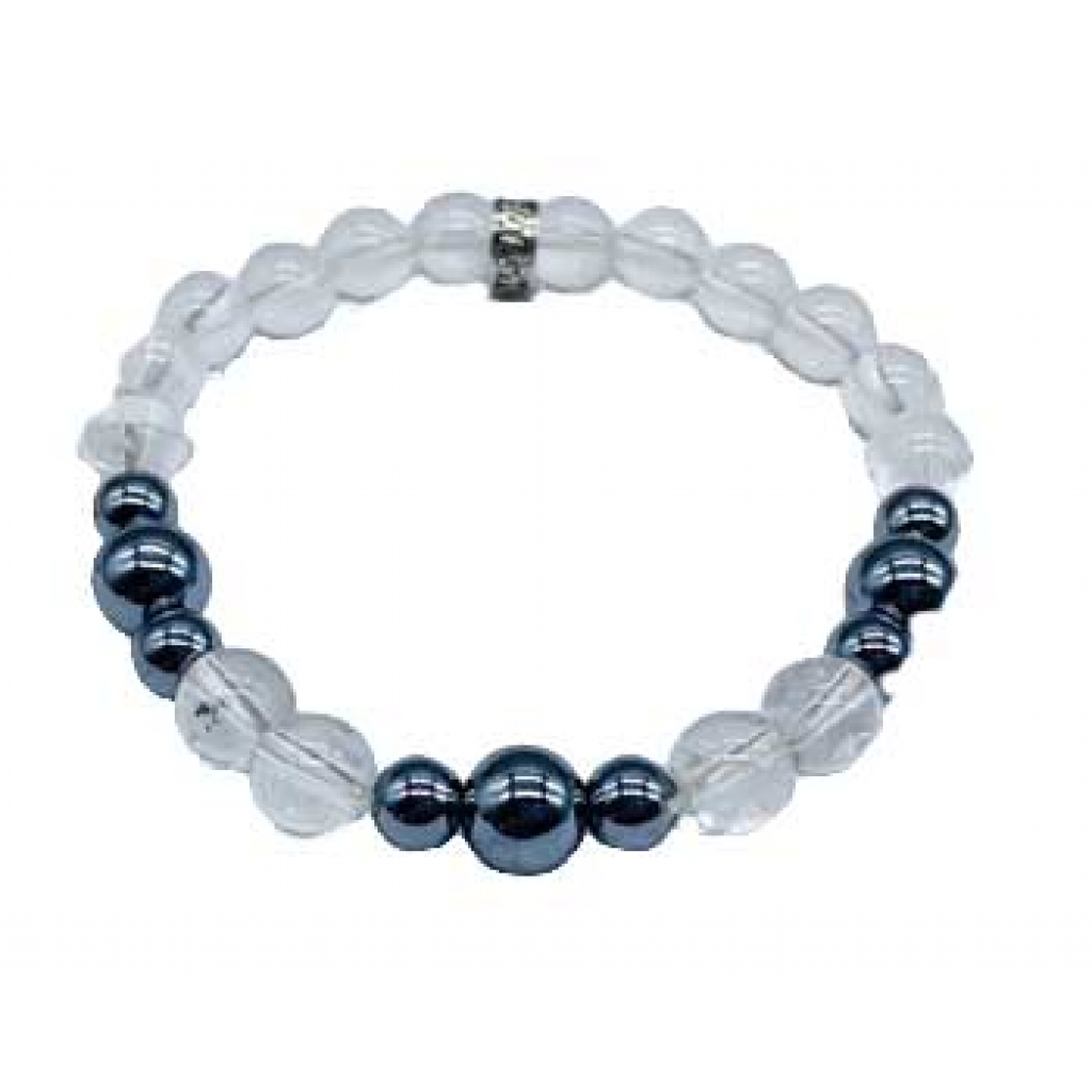 8mm Quartz and Terahertz Bracelet - Healing Energy