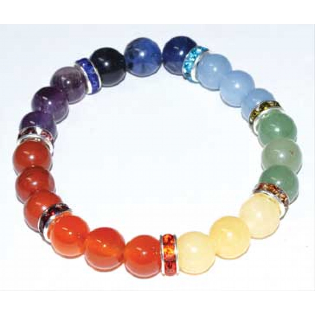 7 Chakra Beaded Bracelet - 8mm