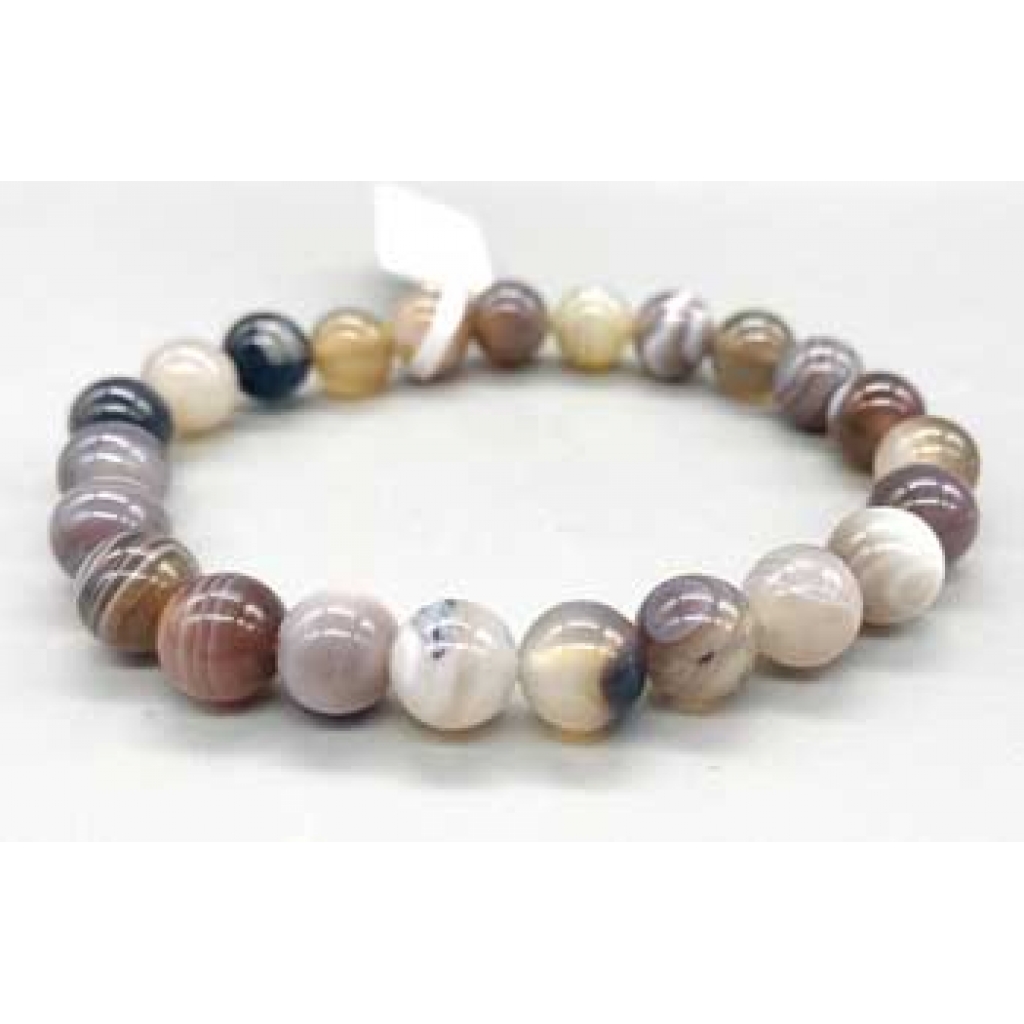 Botswana Agate Bracelet - 8mm