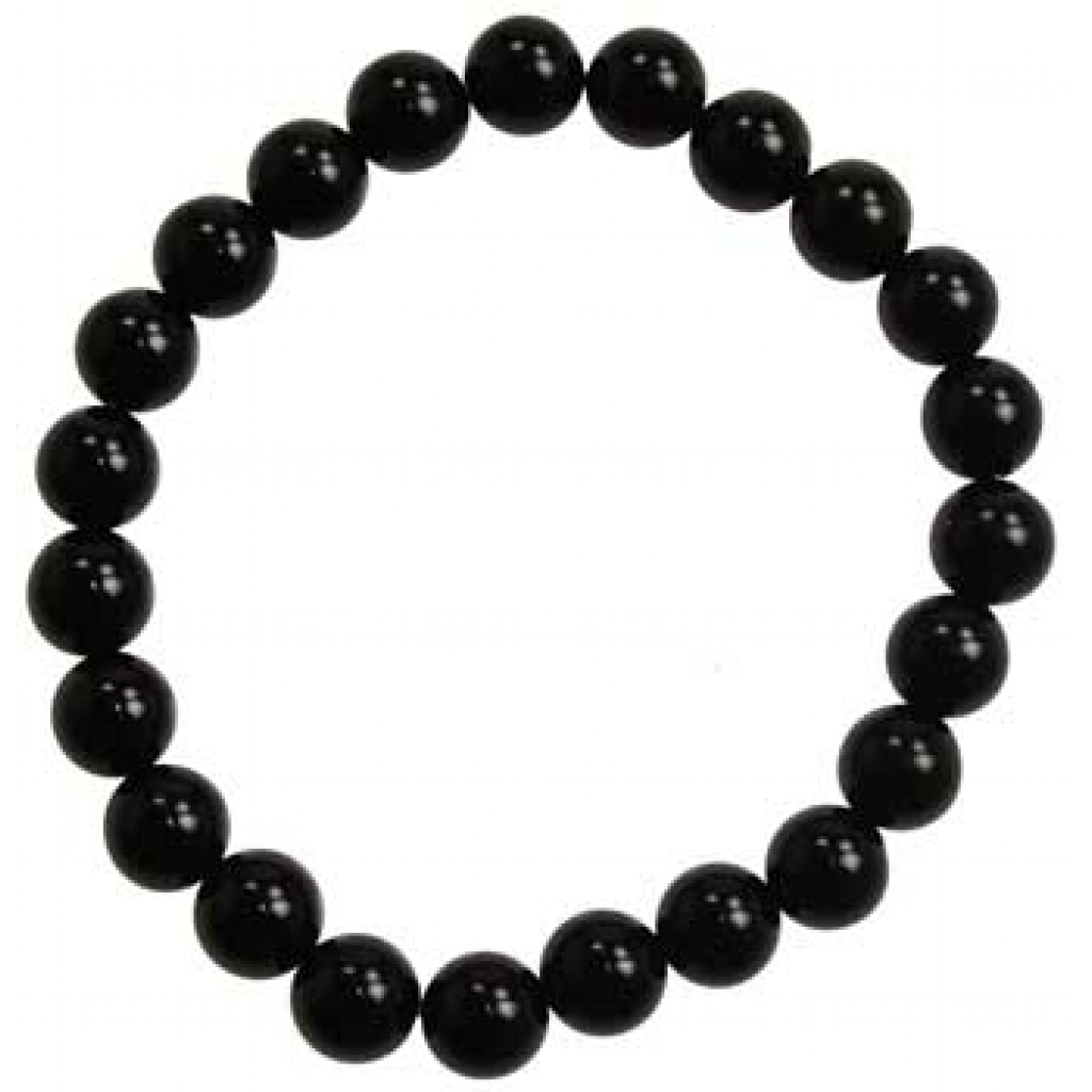 8mm Black Onyx Bracelet - Strength and Protection