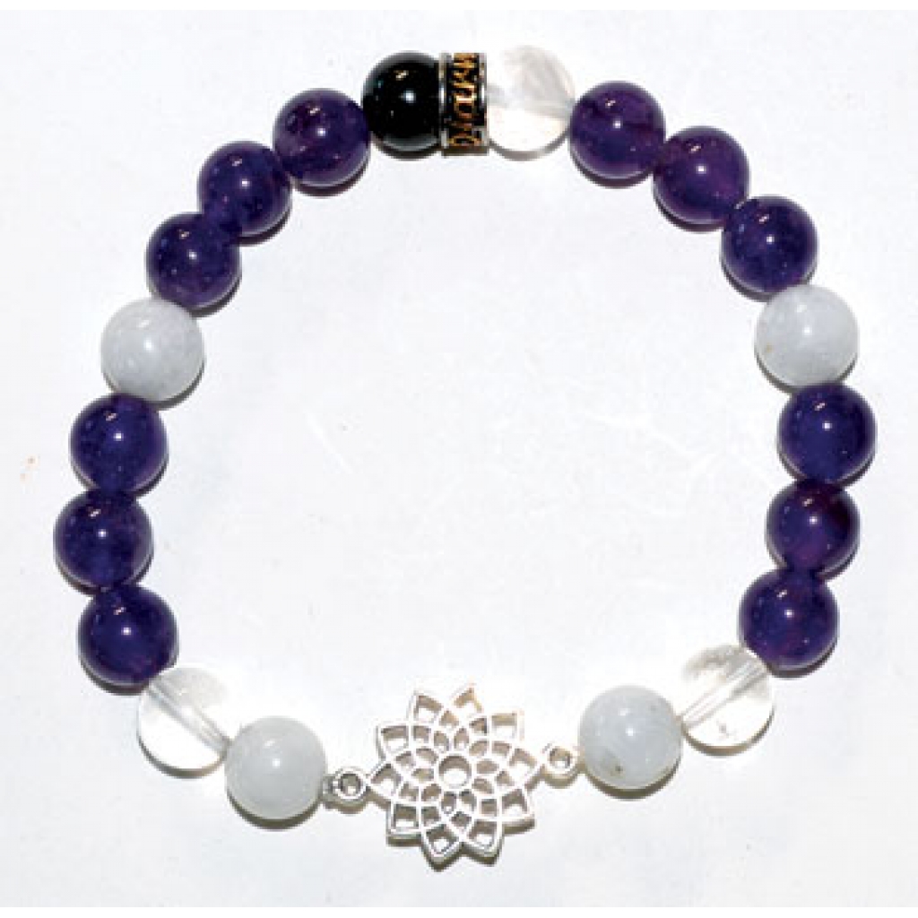 8mm Chakra Crown Bracelet - Spiritual Connection