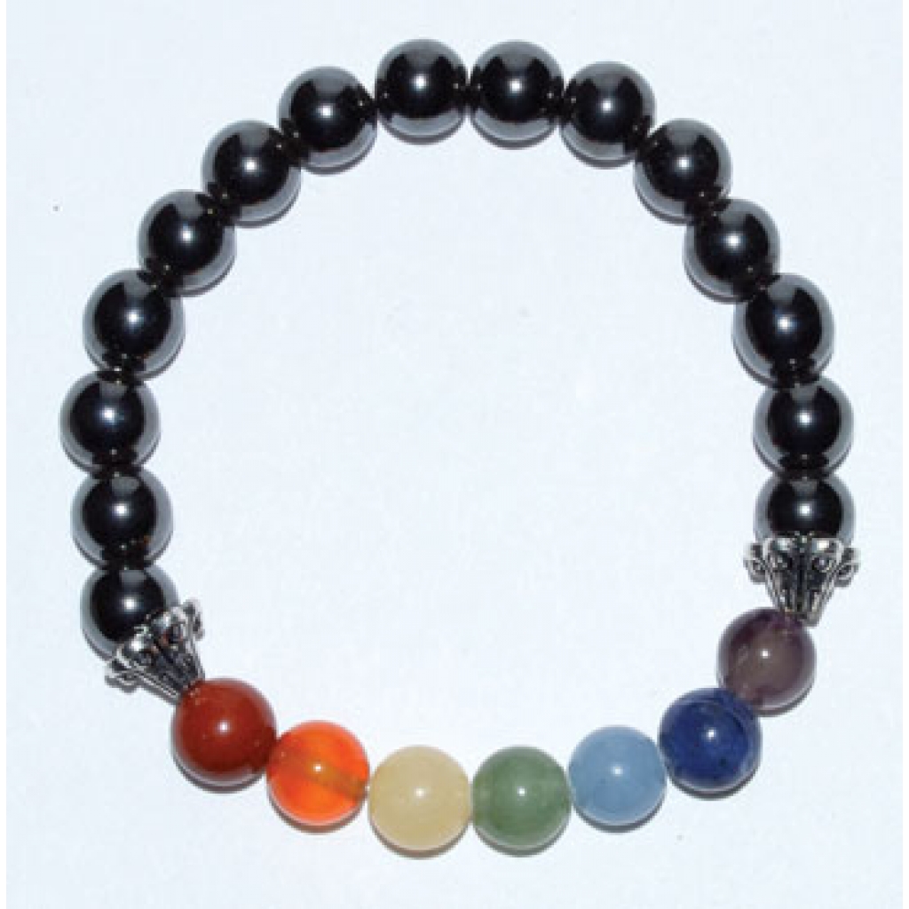 8mm Dalmatian Stone Chakra Bracelet