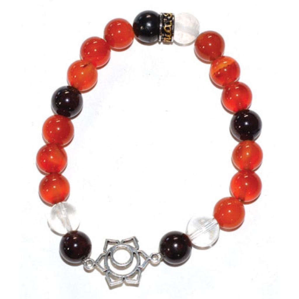 8mm Chakra Sacral Bracelet - Healing Energies