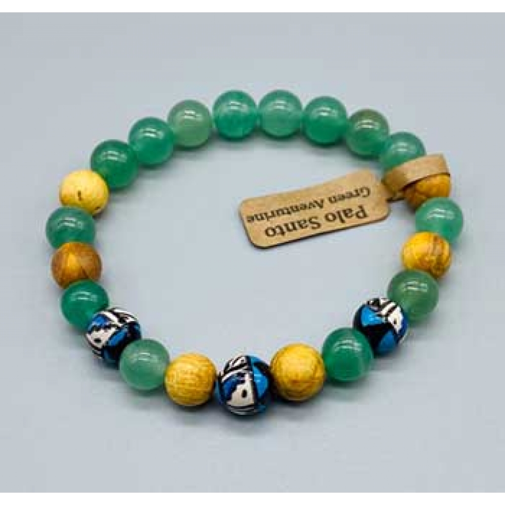 8mm Palo Santo Green Aventurine Bracelet