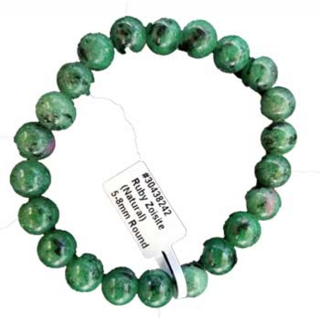 Ruby Zoisite Bracelet - 5mm - 8mm