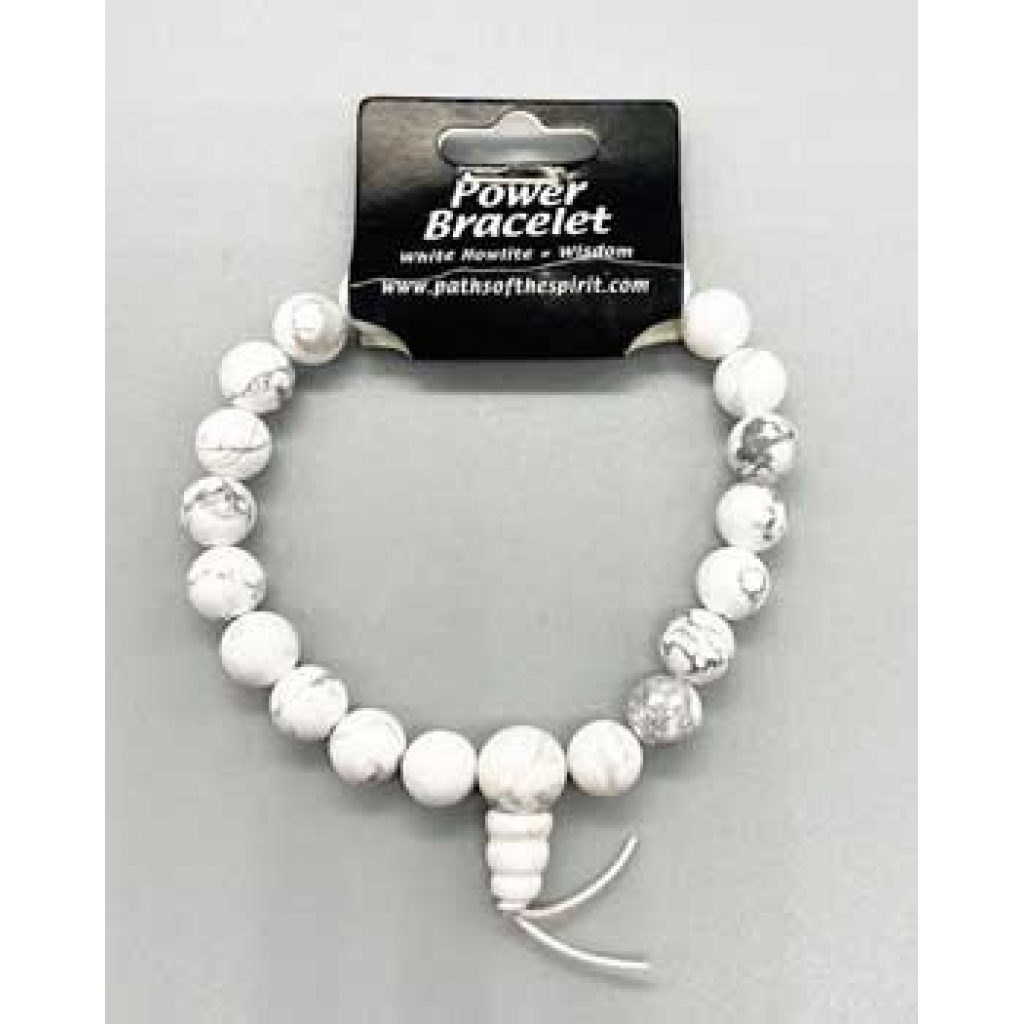 White Howlite Power Bracelet