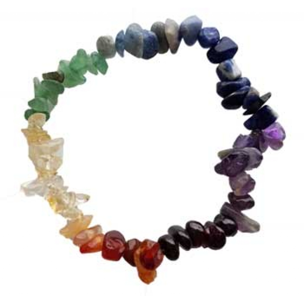 7 Chakra Chip Bracelet for Energy Balance