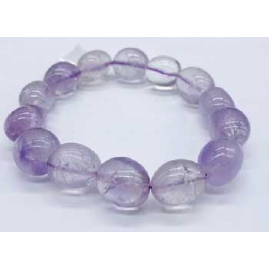 Chunky Amethyst Gemstone Bracelet