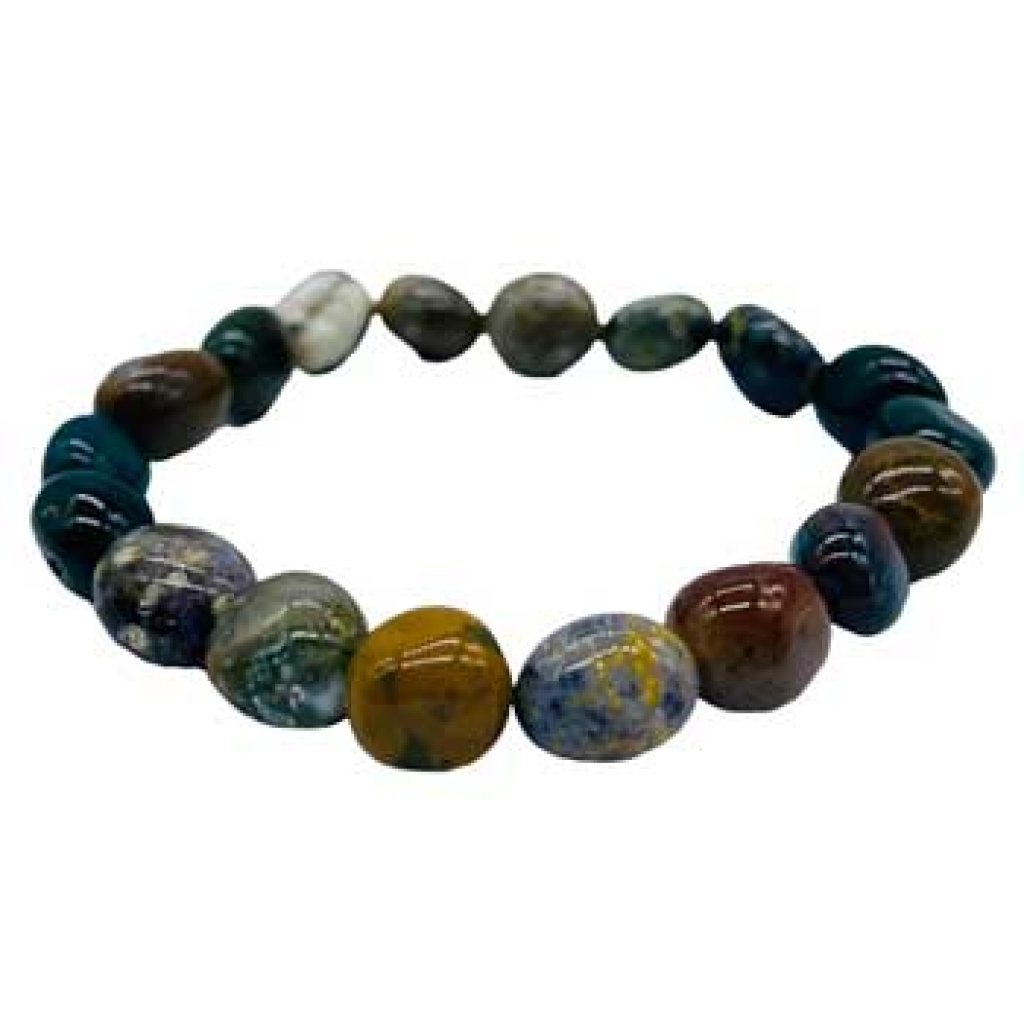 Ocean Jasper Gemstone Bracelet - Healing Energy