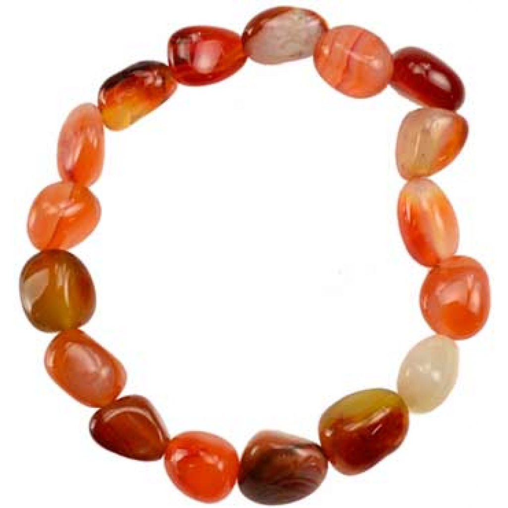 Elegant Carnelian Gemstone Bracelet