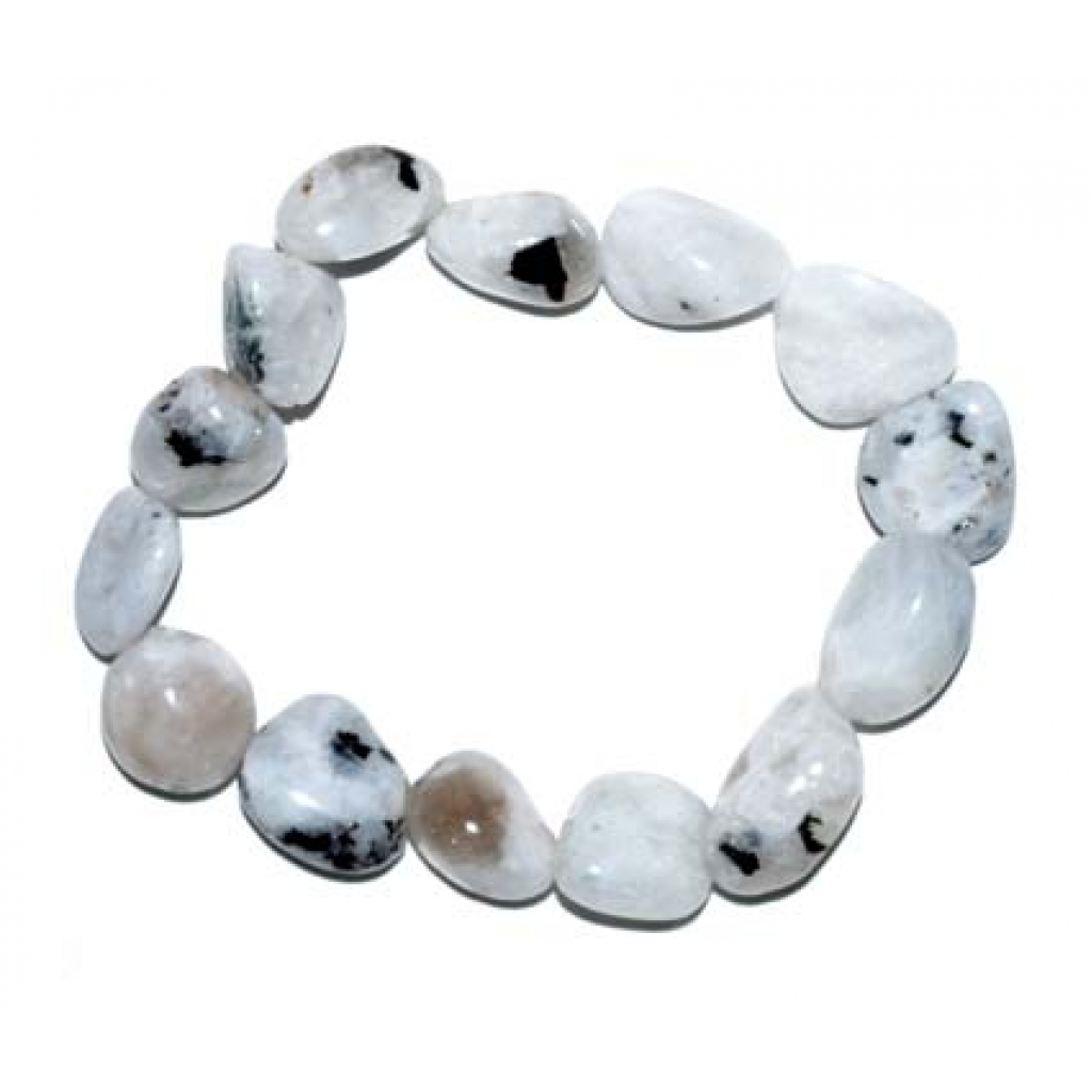 Rainbow Moonstone Gemstone Bracelet - Embrace Feminine Energy