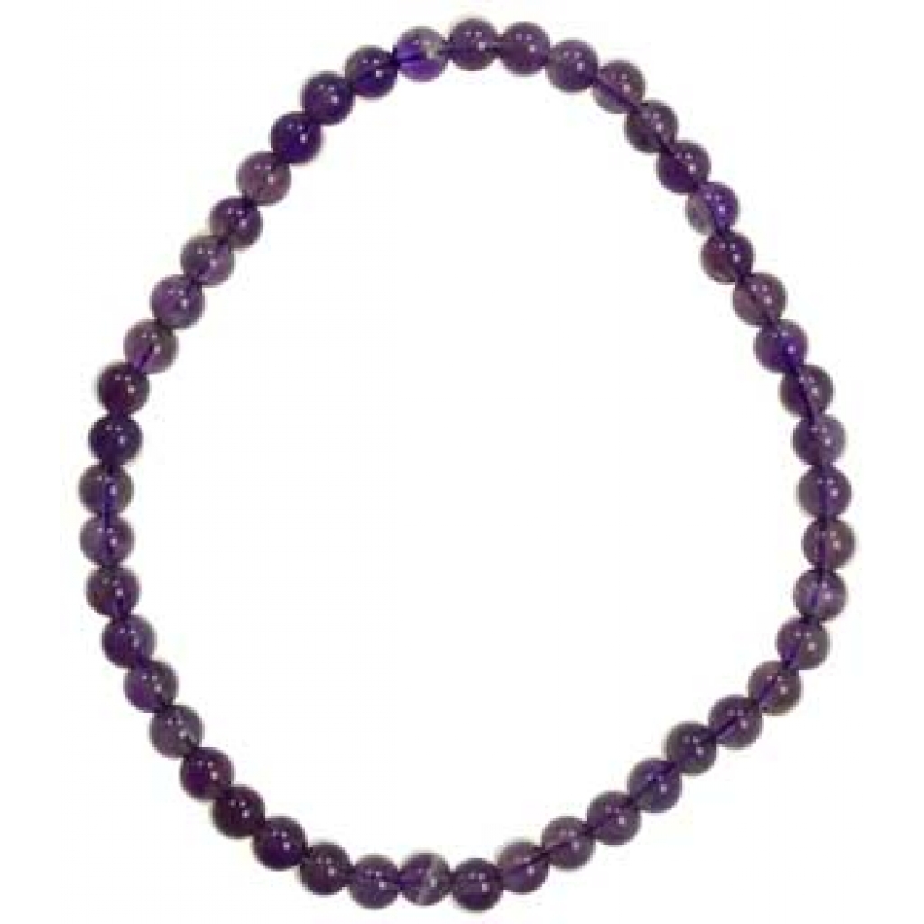 4mm Amethyst Stretch Bracelet